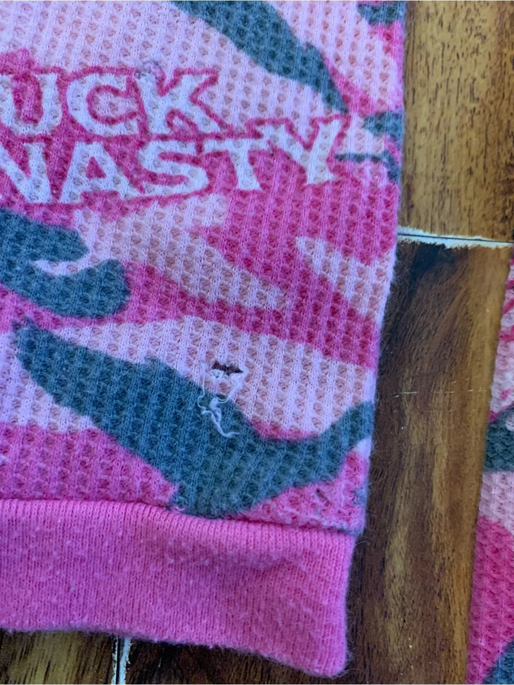 Duck Dynasty Y2K Camo Thermal Girls Size 10 Pajama Set. 3976N